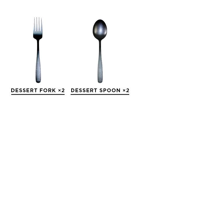 THE HARVEST KURO DESSERT 4PC SET ハーベスト クロ カトラリー セット