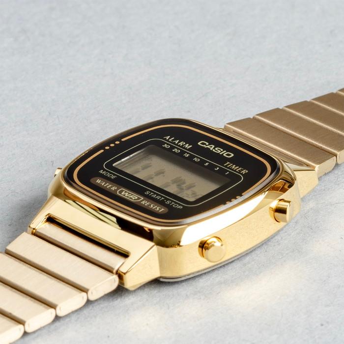 並行輸入品 10年保証 CASIO STANDARD カシオ スタンダード LA670WGA-1 腕時計 時計 ブランド レディース チープカシオ チプカシ デジタル 日付 金｜timelovers｜02