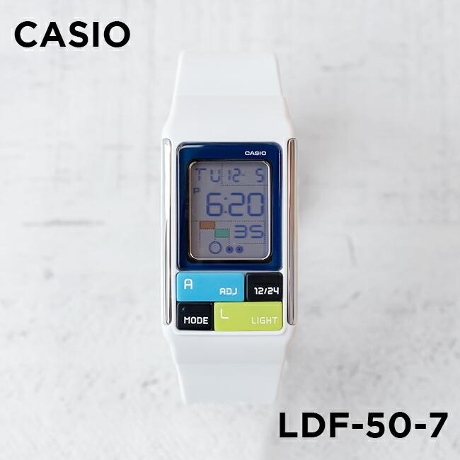 10年保証 Casio カシオ ポップトーン Ldf 50 7 腕時計 レディース キッズ 子供 女の子 デジタル ホワイト 白 ネイビー Ldf50 7 Time Lovers 通販 Yahoo ショッピング