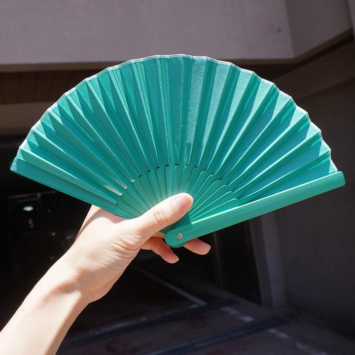 西川庄六商店 MINI ミニ 扇子 ブランド 無地 カラフル 袋付き 綿