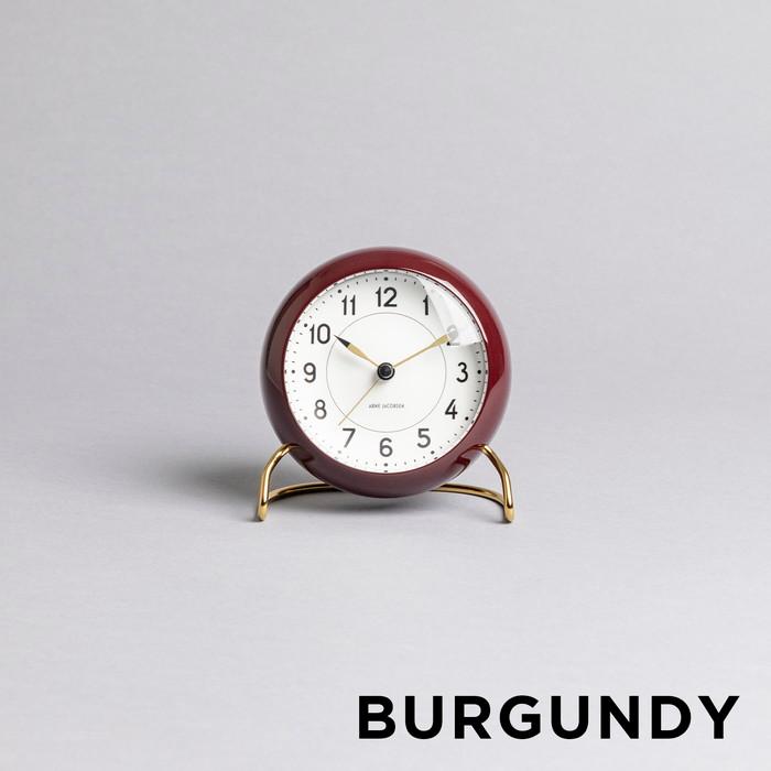 ARNE JACOBSEN アルネヤコブセンTable Clock ボルドー 【公式通販】