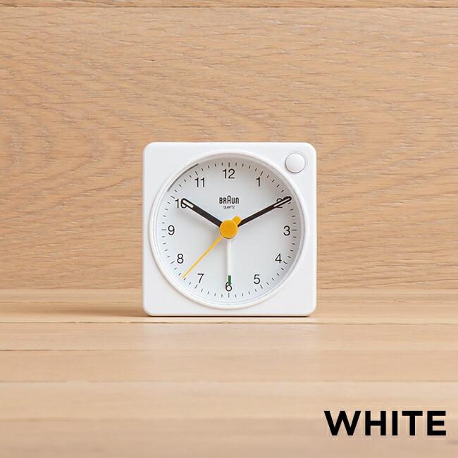 Braun Alarm Clock 並行輸入品 目覚まし時計 クロック 白 置き時計 トラベル アラーム 02b 時計 旅行 ホワイト ブラウン