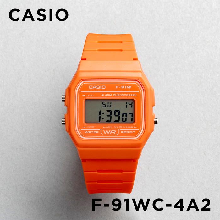 【新品未使用】 CASIO デジタル腕時計　F-91WC チープカシオ オレンジ スタンダード デジタル 訳あり 小キズあり CASIO STANDARD カシオ F