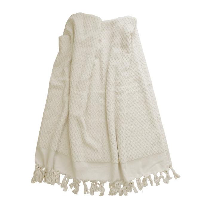 M738  PomPom at  ブランケット 127×152㎝ ポリエステル100 THINGS POMPOM TOWEL BLANKET ポンポン タオル ブランケット PMSQ-20