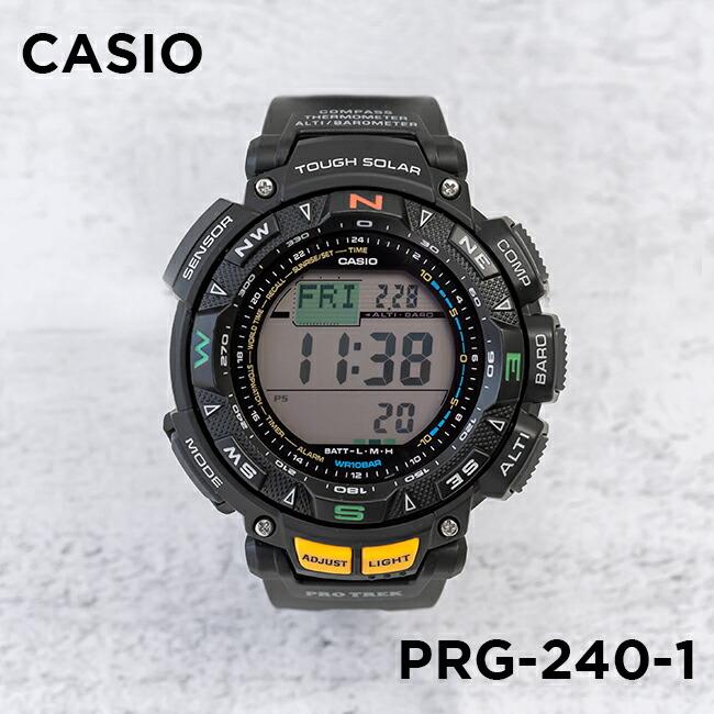 10年保証 Casio Protrek カシオ プロトレック Prg 240 1 腕時計 時計 ブランド メンズ アウトドア トレッキング 登山 デジタル ソーラー 日付 カレンダー 防水 Prg240 1 Time Lovers 通販 Yahoo ショッピング