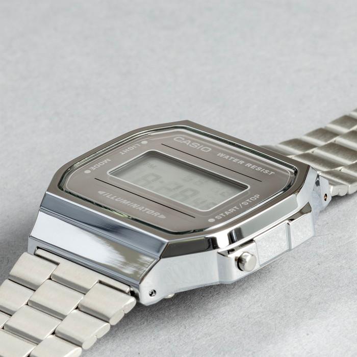 腕時計 メンズ レディース CASIO 安い デジタル メタル 日付 チープカシオ チプカシ カシオ STANDARD A168WEM 日本未発売 ギフト プレゼントの画像