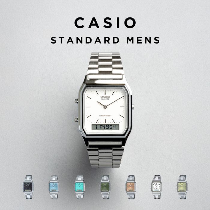 並行輸入品 10年保証 CASIO STANDARD MENS カシオ スタンダード AQ-230 腕時計 時計 ブランド メンズ チープ チプカシ  アナデジ 日付 ガンメタ 角型 メタル : s-aq230a : TIME LOVERS - 通販 - Yahoo!ショッピング