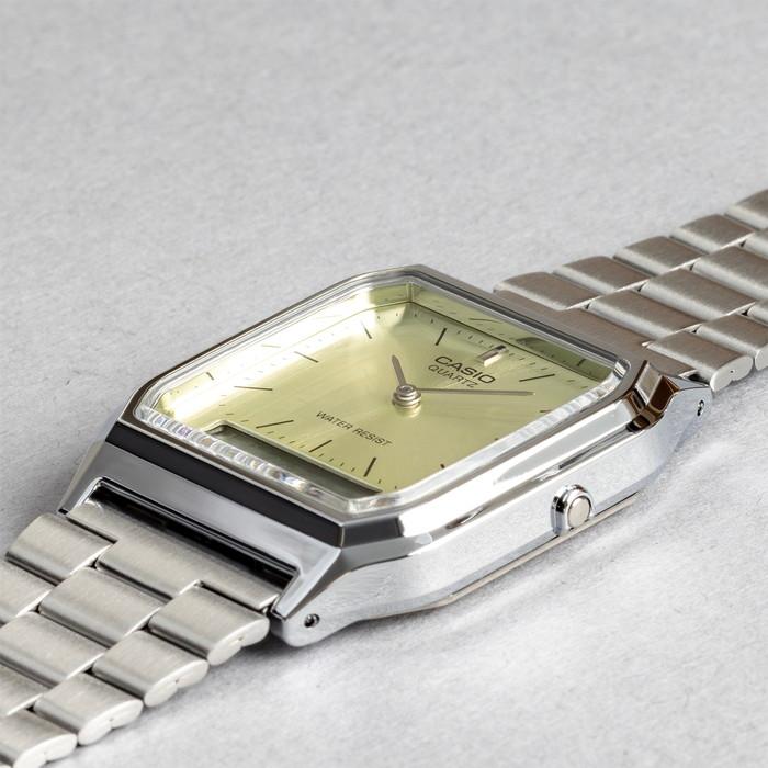 CASIO STANDARD MEN カシオ AQ-230A 腕時計 時計 ブランド メンズ レディース チープカシオ チプカシ アナデジ 日付 角型 ギフト プレゼントの画像