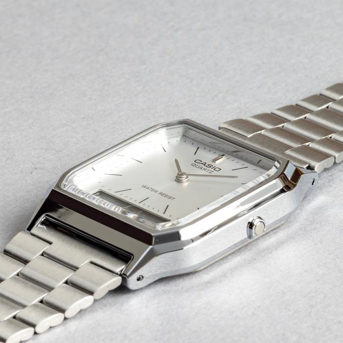 CASIO STANDARD MEN カシオ AQ-230A 腕時計 時計 ブランド メンズ レディース チープカシオ チプカシ アナデジ 日付 角型 ギフト プレゼントの画像