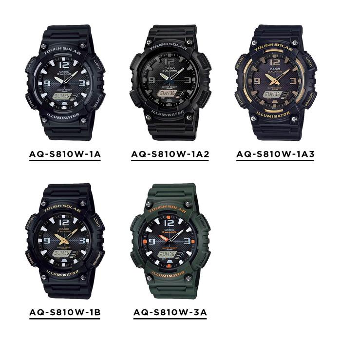 並行輸入品 10年保証 CASIO STANDARD MENS カシオ スタンダード AQ-S810W 腕時計 時計 ブランド メンズ チープカシオ チプカシ アナデジ ソーラー 日付 防水｜timelovers｜07