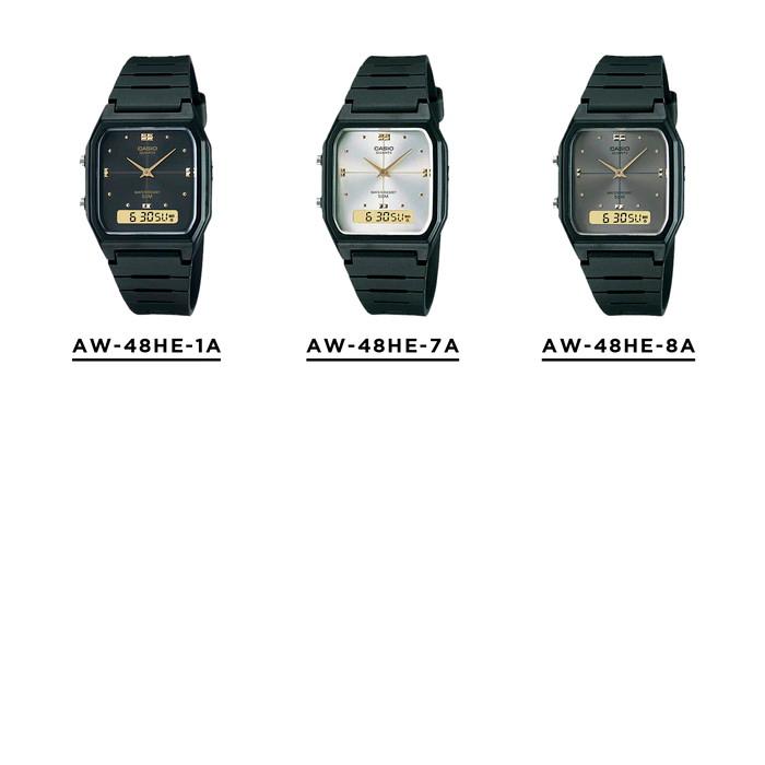 スタンダードアナデジ CASIO STANDARD MENS カシオ AW-48HE 腕時計