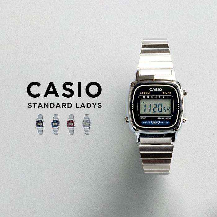 10年保証 CASIO STANDARD カシオ スタンダード 腕時計 時計 ブランド レディース キッズ 子供 女の子 チープカシオ チプカシ  デジタル 日付 カレンダー シルバ :s-la670wa:TIME LOVERS - 通販 - Yahoo!ショッピング