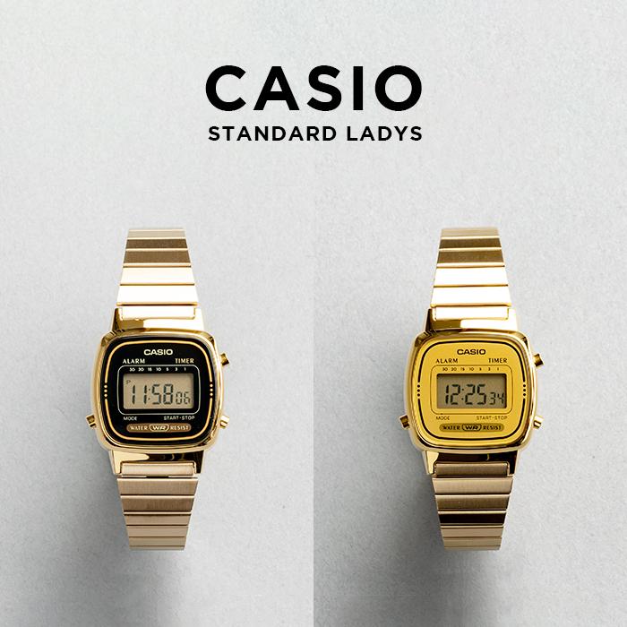 10年保証 Casio Standard カシオ スタンダード 腕時計 時計 ブランド レディース キッズ 子供 女の子 チープカシオ チプカシ デジタル 日付 カレンダー ゴール S La670wga Time Lovers 通販 Yahoo ショッピング