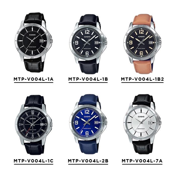 並行輸入品 10年保証 日本未発売 CASIO STANDARD MENS カシオ スタンダード MTP-V004 腕時計 時計 ブランド メンズ チープ チプカシ アナログ 日付 レザー｜timelovers｜09