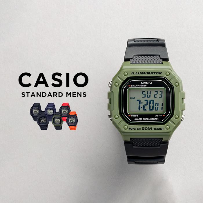 10年保証 日本未発売 CASIO STANDARD カシオ スタンダード 腕時計 時計 ブランド メンズ レディース キッズ 子供 男の子 女の子  チープカシオ チプカシ デジタ :s-w218h:TIME LOVERS - 通販 - Yahoo!ショッピング