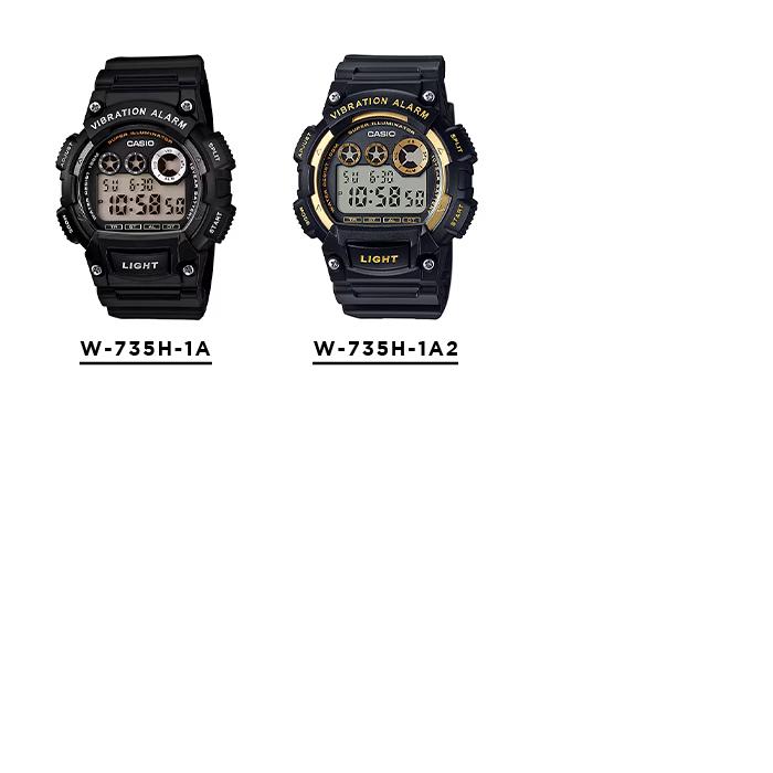 CASIO STANDARD MEN カシオ W-735H 腕時計 時計 ブランド メンズ レディース チープカシオ チプカシ デジタル 日付 防水 日本未発売 ギフト プレゼントの画像