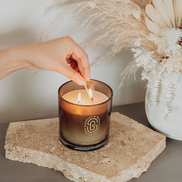 アロマグッズ  peak ASTERISK CANDLE GLASS L 爆買 SCARLET&GRACE CANDLE S スカーレットグレイス キャンドル