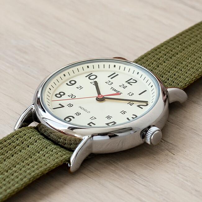 並行輸入品 TIMEX WEEKENDER タイメックス ウィークエンダー 38MM メンズT2N651 腕時計 時計 ブランド レディース ミリタリー アナログ アイボリー ナイロン｜timelovers｜02