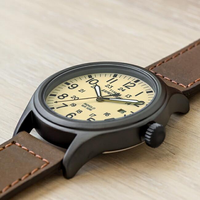 並行輸入品 TIMEX EXPEDITION タイメックス エクスペディション スカウト 40MM T49963 腕時計 時計 ブランド メンズレディース ミリタリー アナログ レザー｜timelovers｜02