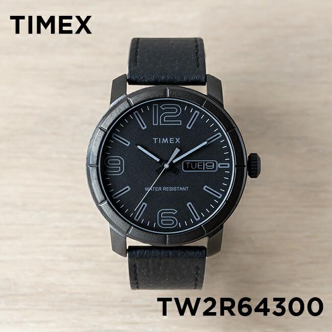 並行輸入品 日本未発売 TIMEX MOD44 タイメックス モッド44 44MM TW2R64300 腕時計 時計 ブランド メンズ アナログ  ブラック 黒 レザー 革ベルト オールブラック : tw2r64300 : TIME LOVERS - 通販 - Yahoo!ショッピング