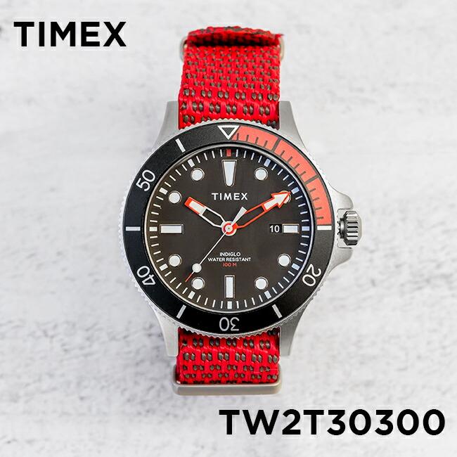 Timex Allied タイメックス アライド コーストライン 43mm Tw2t 腕時計 時計 ブランド メンズ ミリタリー ダイバー風 アナログ ブラック 黒 レッド 赤 Tw2t Time Lovers 通販 Yahoo ショッピング