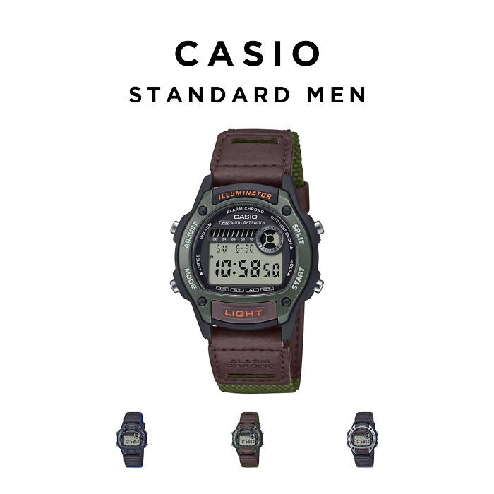 チープCASIO デジタル腕時計 本体 スタンダード デジタル CASIO STANDARD MEN カシオ W-220HF 腕時計