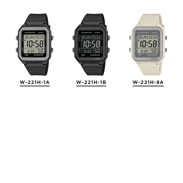 スタンダード デジタル CASIO STANDARD MEN カシオ W-221H 腕時計 時計