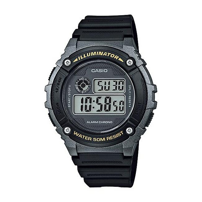 スタンダード デジタル CASIO STANDARD カシオ W-216H-1B 腕時計 時計