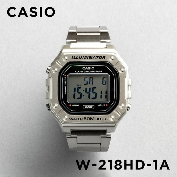 10年保証 日本未発売 CASIO STANDARD カシオ スタンダード W-218HD-1A 腕時計 時計 5％OFF チープカシオ 女の子 男の子 新品本物 ブランド チプ レディース 子供 メンズ キッズ