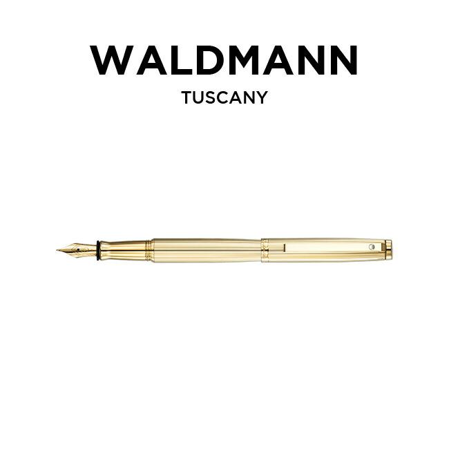 並行輸入品 日本未発売 WALDMANN ヴァルドマン タスカーニ 万年筆 極細  