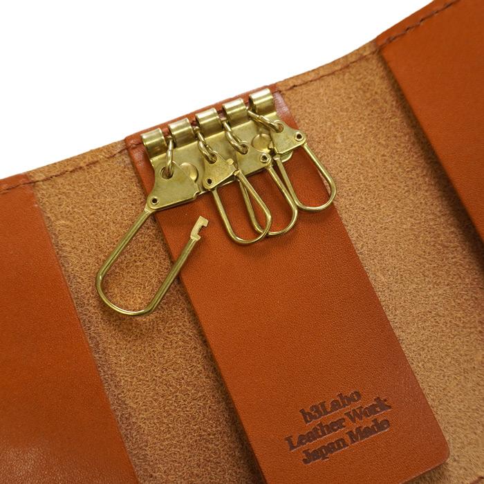 新品未開封　yukiemon キーケース　ホビールーム　ベビラビ ZOO(ズー) ZKC-054 キーケース 5連ヘビ革 2つ折りナスカン付き