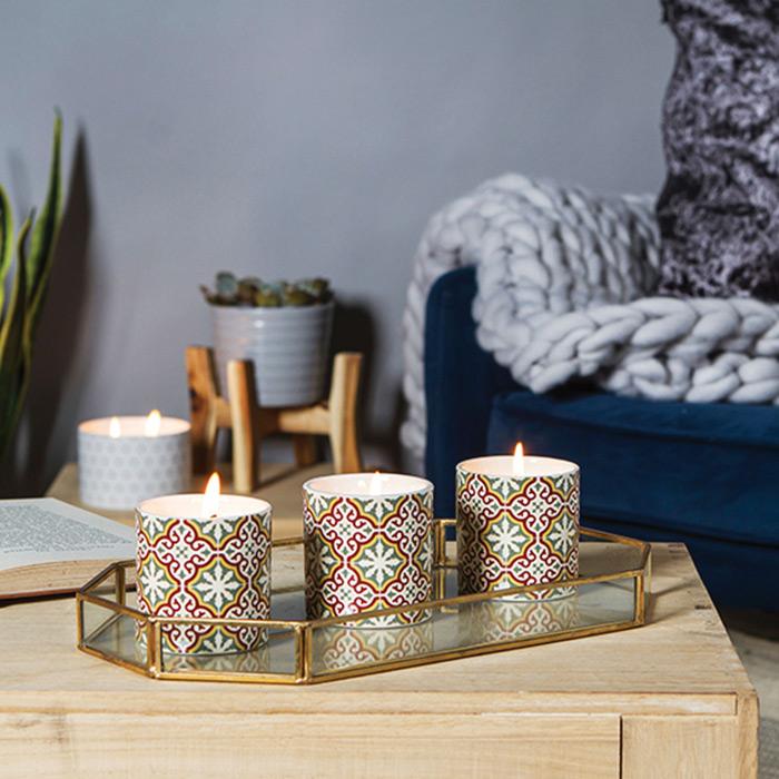 FIRED EARTH CERAMIC CANDLE M ファイヤードアース セラミック 