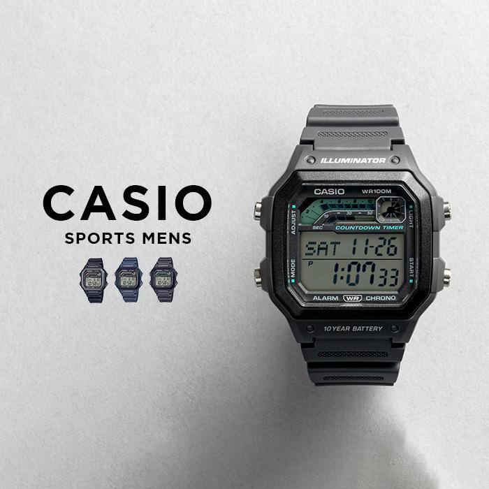 （値下げ）CASIO デジタル腕時計 ステンレス スポーツ デジタル 並行輸入品 10年保証 日本未発売 CASIO SPORTS MENS