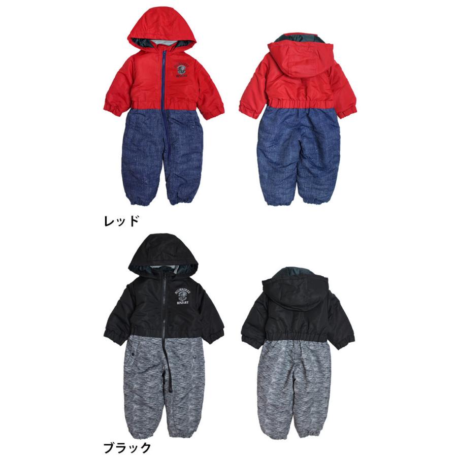 ベビー ジャンプスーツ 男の子 子供 デニム柄 スノーウェア 撥水 雪遊び 中綿 カバーオール つなぎ 80cm 90cm 95cm |  | 04