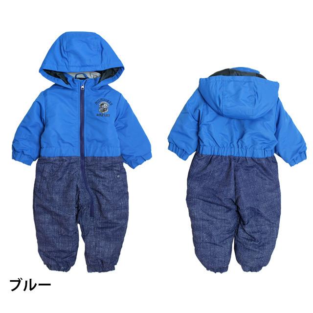 ベビー ジャンプスーツ 男の子 子供 デニム柄 スノーウェア 撥水 雪遊び 中綿 カバーオール つなぎ 80cm 90cm 95cm |  | 05