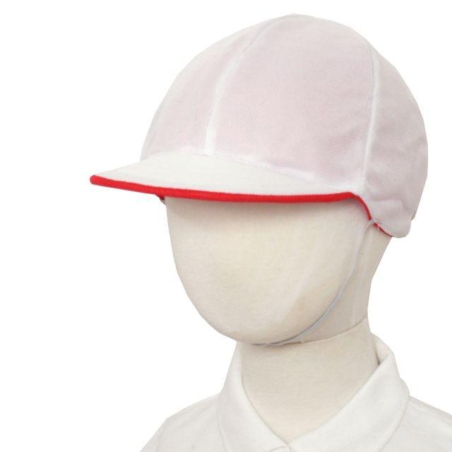 紅白帽子 メッシュ つば付き帽子 ネームタグ付き 赤白帽子 |  | 01