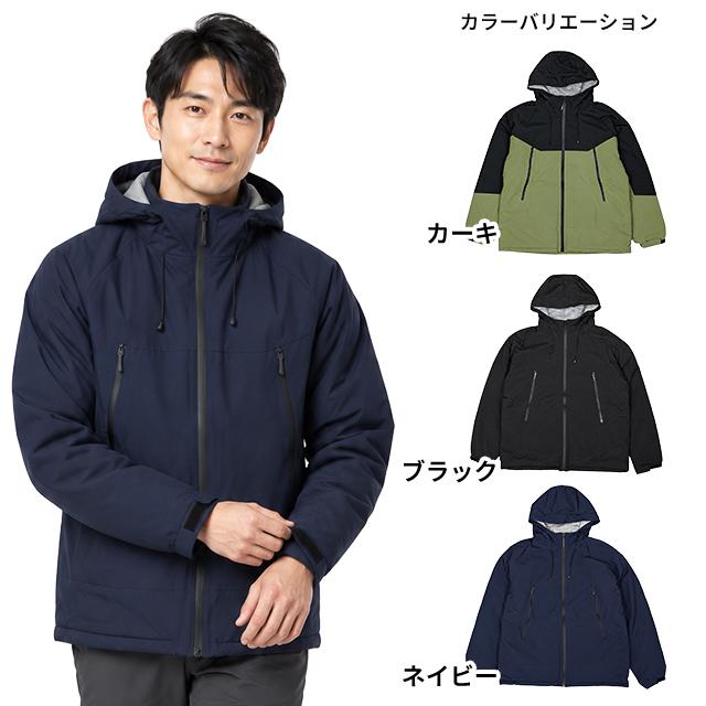 中綿ジャンパー ブレーカー 裏シャギー 防寒 ジャケット メンズ アウター パーカー 撥水加工 フード付き NORTH WIN M L LL |  | 04