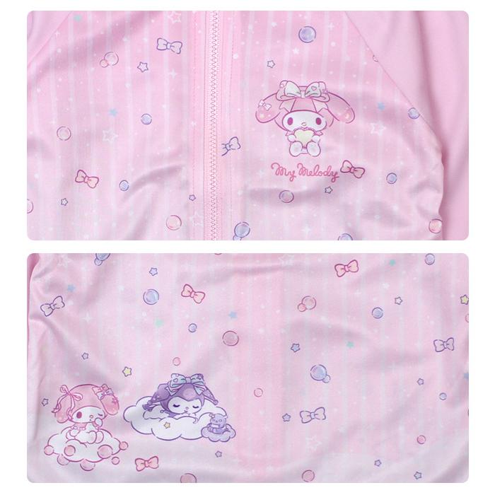 ラッシュガード 女の子 女子 長袖 フルジップ サンリオ クロミ マイメロ 日焼け対策 UVウエア 水着 子供 100cm 110cm 120cm 130cm |  | 04