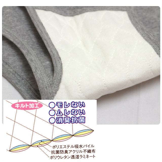 軽失禁ショーツ ブリーフパンツ 無地 メンズ 男性 紳士 下着 綿100% 抗菌防臭 インナー パンツ 50cc対応 大人 M L LL |  | 02