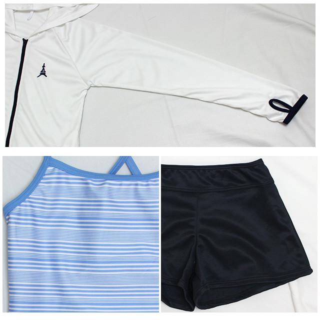 水着 女の子 キッズ ジュニア セパレート水着 PERSON'S パーソンズ 子供 ラッシュパーカー キュロット 4点セット 130cm 140cm 150cm 160cm | PERSON'S(ファッション) | 05