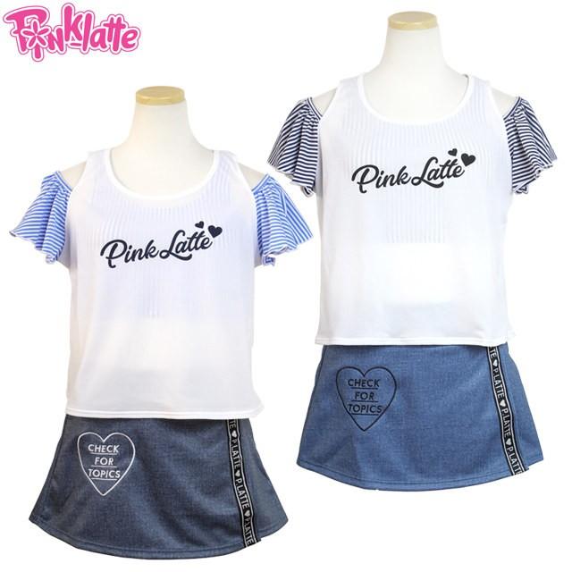 水着 子供 女子 女の子 セパレート キッズ ジュニア ピンクラテ Pink Latte カバーアップ ショートパンツ 3点セット 小学生 水着 140cm 150cm 160cm 170cm 0 タイムリー ファッションストア 通販 Yahoo ショッピング