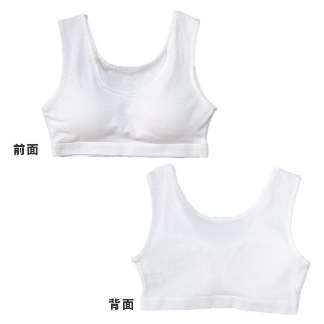 肌着 ハーフトップ ジュニア 女の子 下着 綿100% 胸カップ付き ブラトップ インナー スクールインナー 子供 140cm 150cm 160cm |  | 01