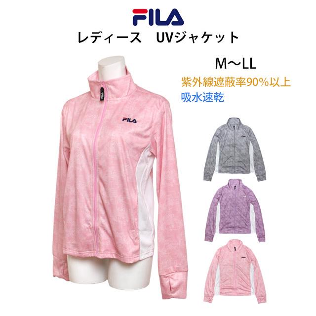 UVジャケット 長袖 レディース 女性 フィラ FILA UVカット ジップアップ ラッシュガード ストレッチ M L LL | FILA | 06