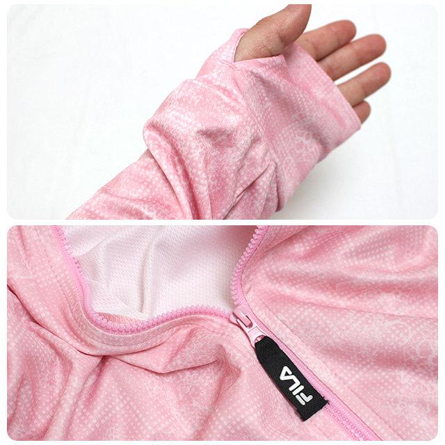 UVジャケット 長袖 レディース 女性 フィラ FILA UVカット ジップアップ ラッシュガード ストレッチ M L LL | FILA | 07