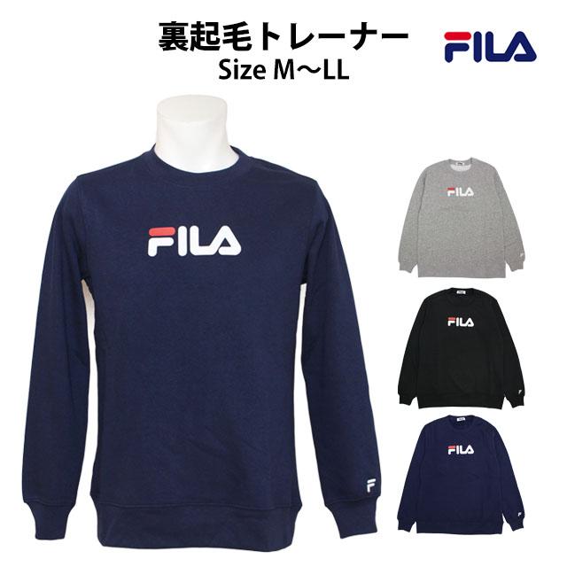 トレーナー スウェット 裏起毛 メンズ フィラ FILA あったか クルーネック 男性 プルオーバー 長袖 大人 | FILA | 04