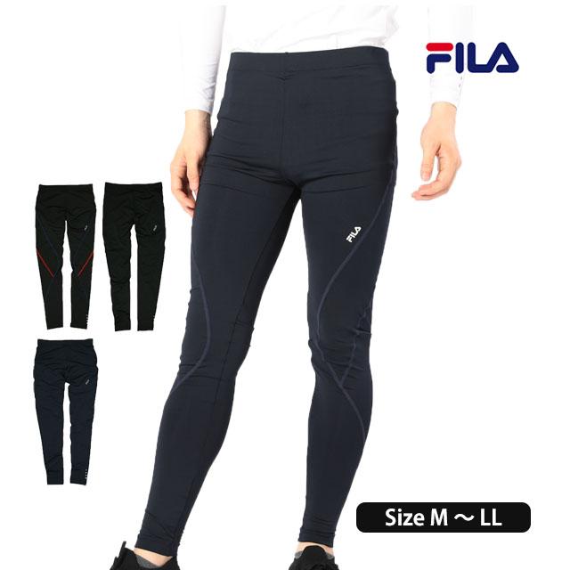 インナータイツ メンズ フィラ FILA ストレッチ アンダー スパッツ 10分丈 インナー ロングタイツ コンプレッションタイツ | FILA