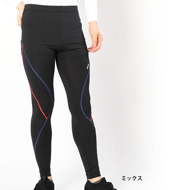 インナータイツ メンズ フィラ FILA ストレッチ アンダー スパッツ 10分丈 インナー ロングタイツ コンプレッションタイツ | FILA | 07