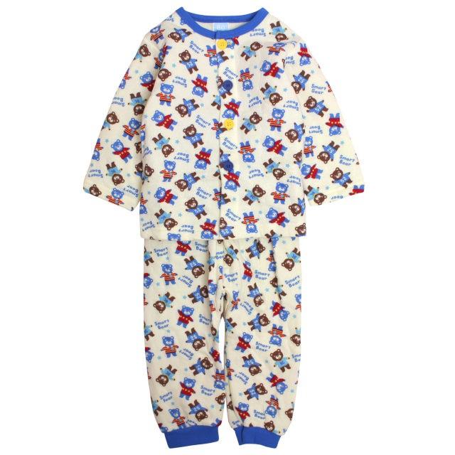 999円決算sale ベビー パジャマ 長袖 男の子 腹巻き付き 綿100 中綿キルト クマ柄 丸首 前開き 寝巻き 80cm 90cm 95cm セール 6254aa 1 タイムリー ファッションストア 通販 Yahoo ショッピング