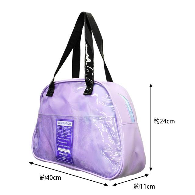 プールバッグ 女の子 ボストンバッグ キッズ 子供 PINK-LATTE ピンクラテ 林間学校 着替え バッグ スイミングバッグ |  | 03