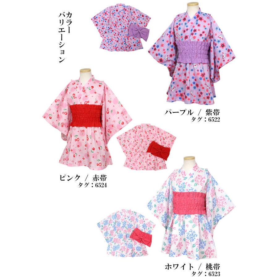 浴衣 ワンピース 浴衣ドレス 浴衣ワンピ― 女の子 キッズ 子供 和装 夏祭り 綿100%  らくらく着用 ゴムタイプ帯 100cm 110cm 120cm |  | 04